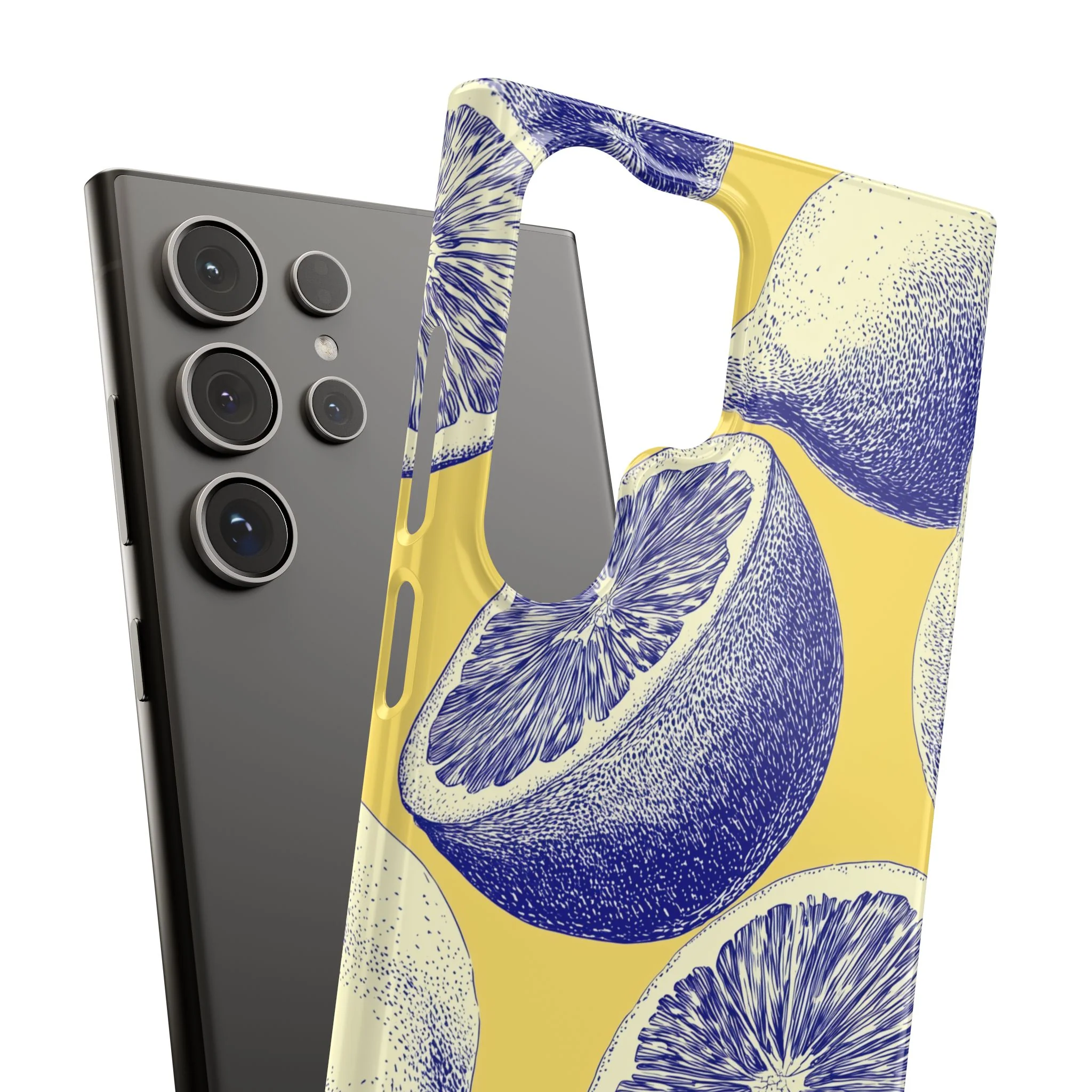 Indigo Citrus - Slim Phone Case - Image 111