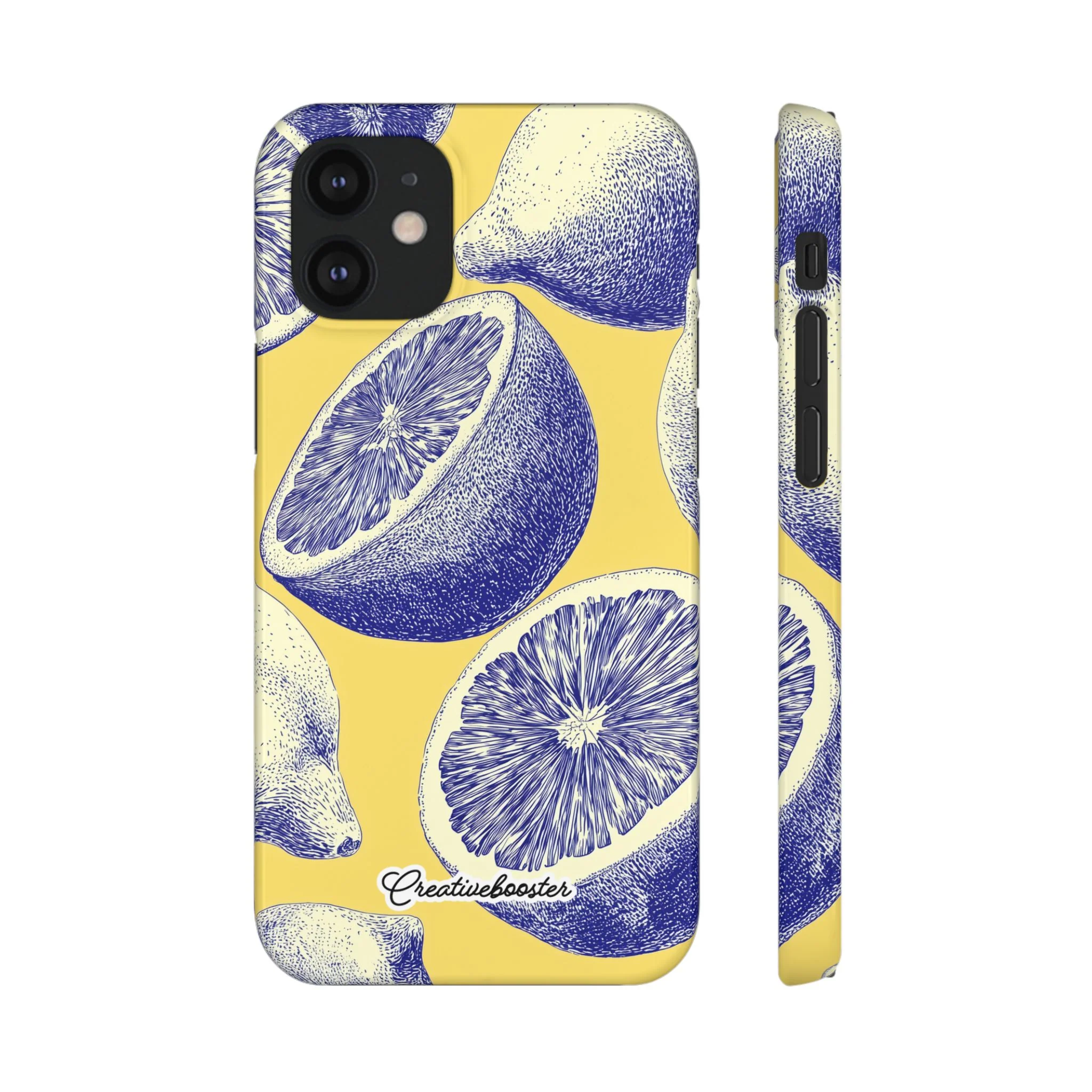 Indigo Citrus - Slim Phone Case - Image 19