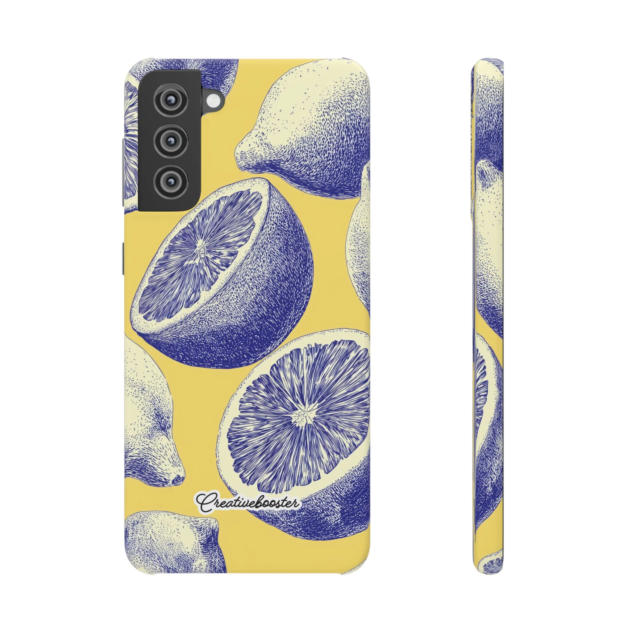 Indigo Citrus - Slim Phone Case - Image 31