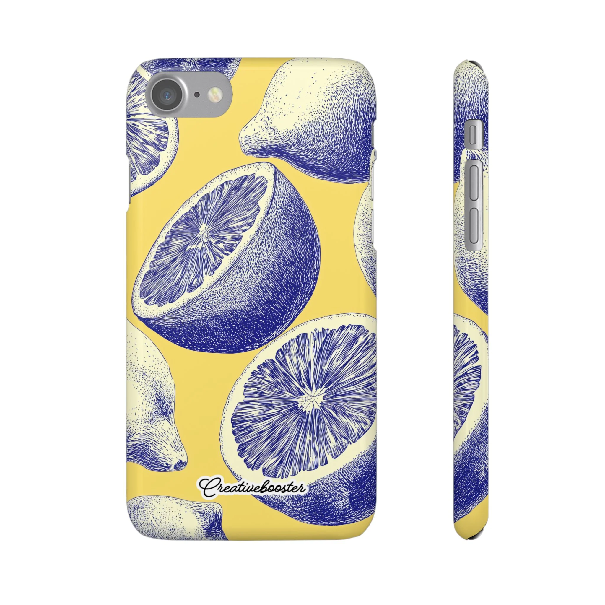 Indigo Citrus - Slim Phone Case - Image 5