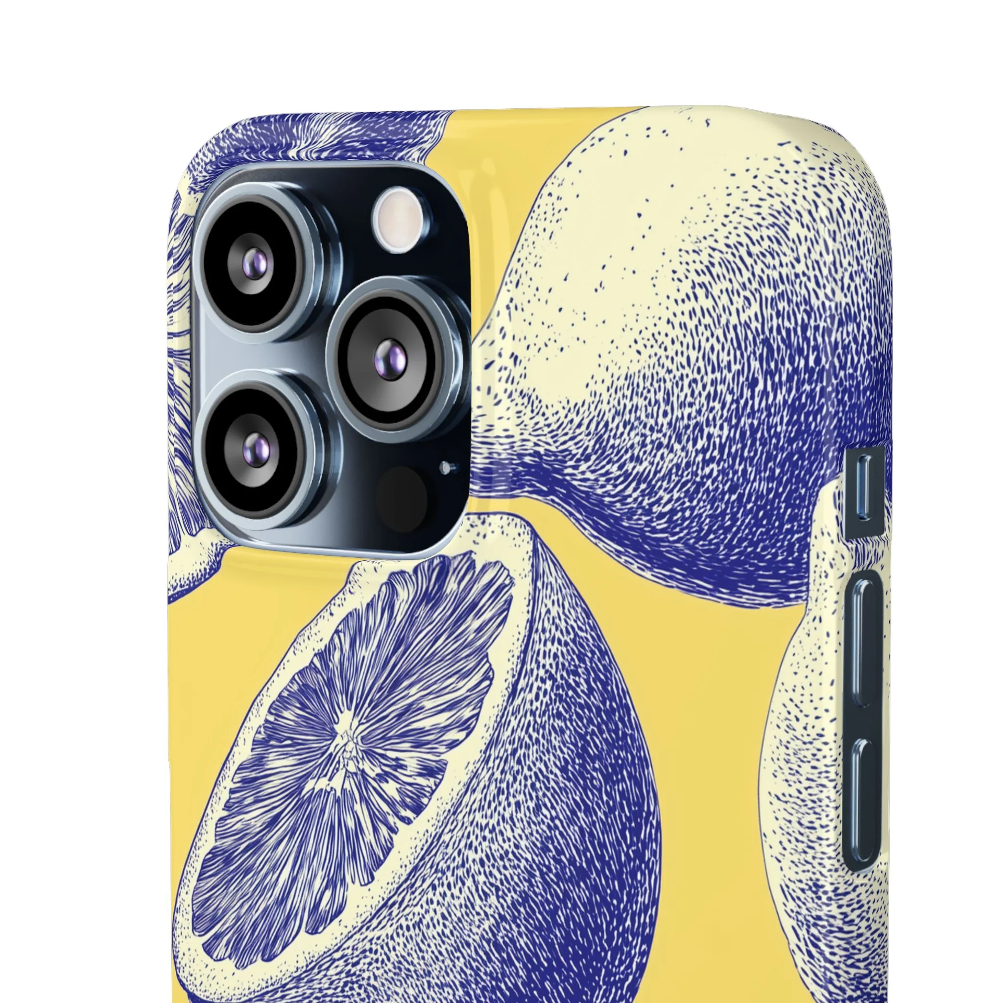 Indigo Citrus - Slim Phone Case - Image 78