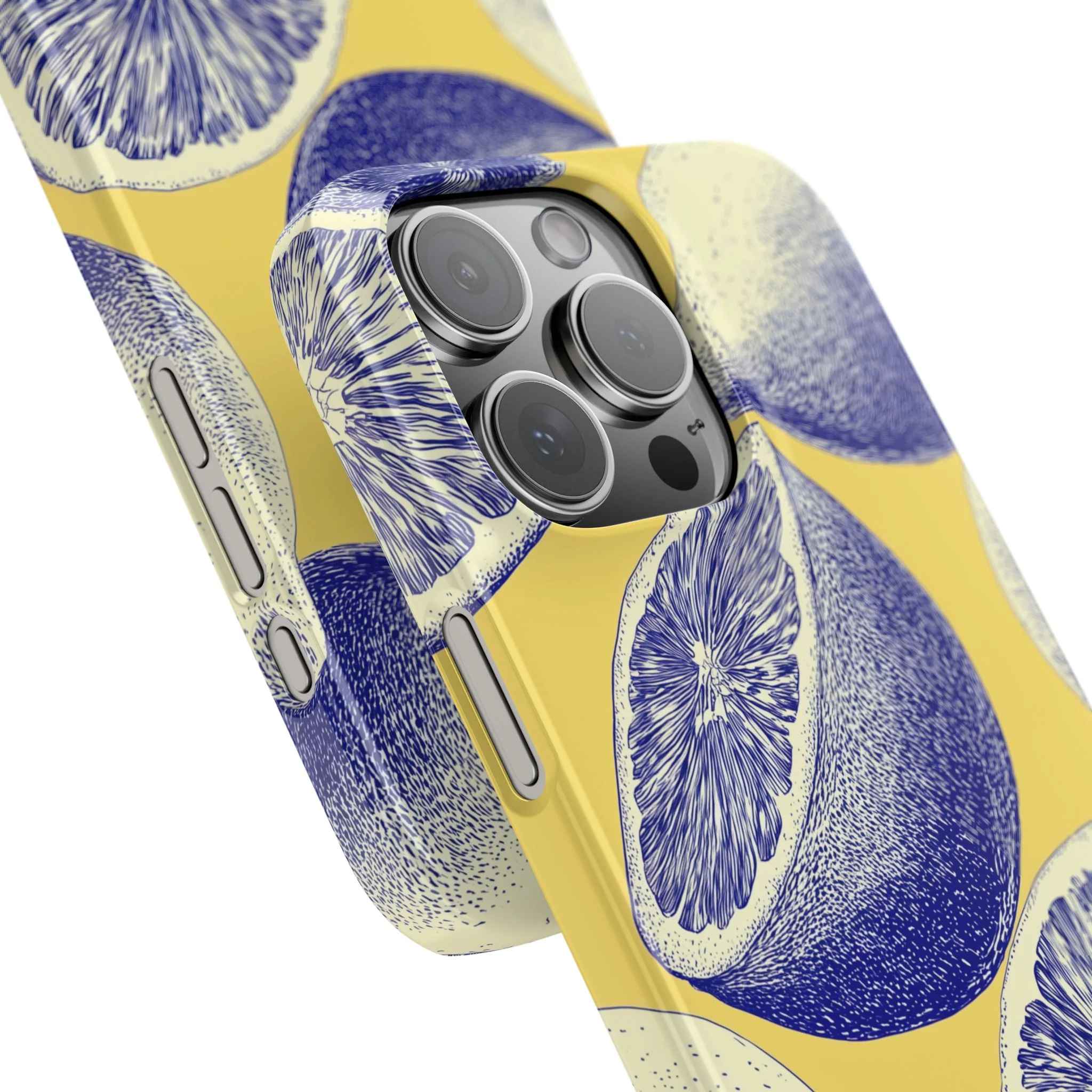 Indigo Citrus - Slim Phone Case - Image 96