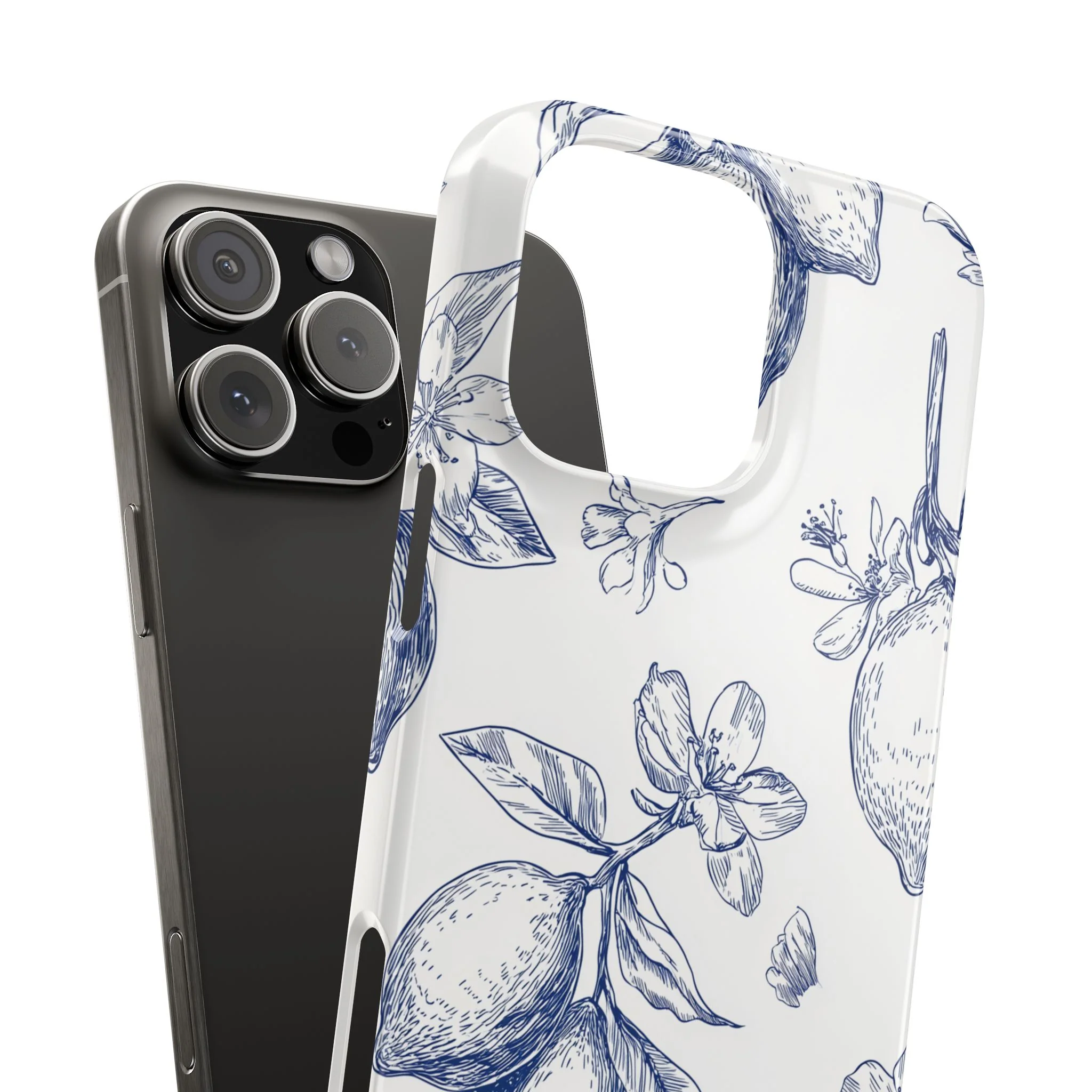 Indigo Sketch - Slim Phone Case - Image 98