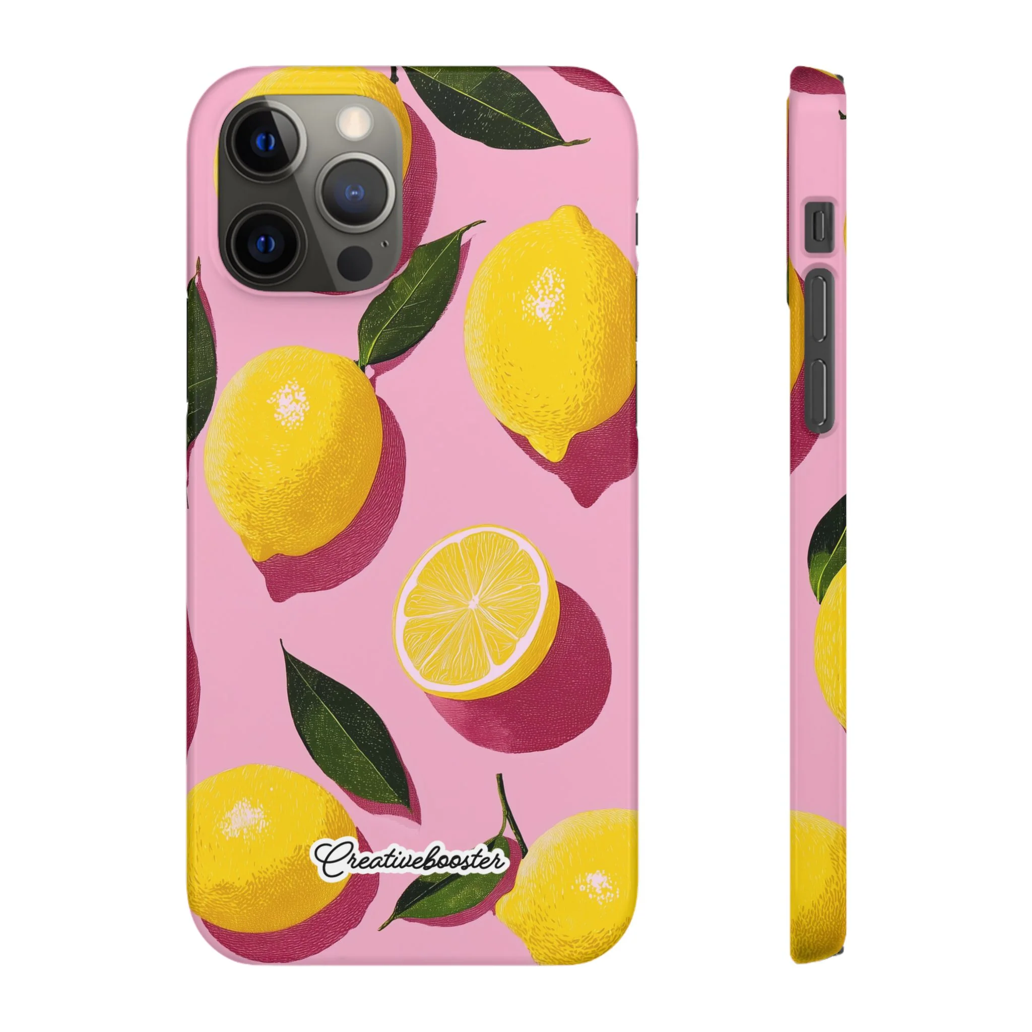 Retro Lemon - Slim Phone Case - Image 21