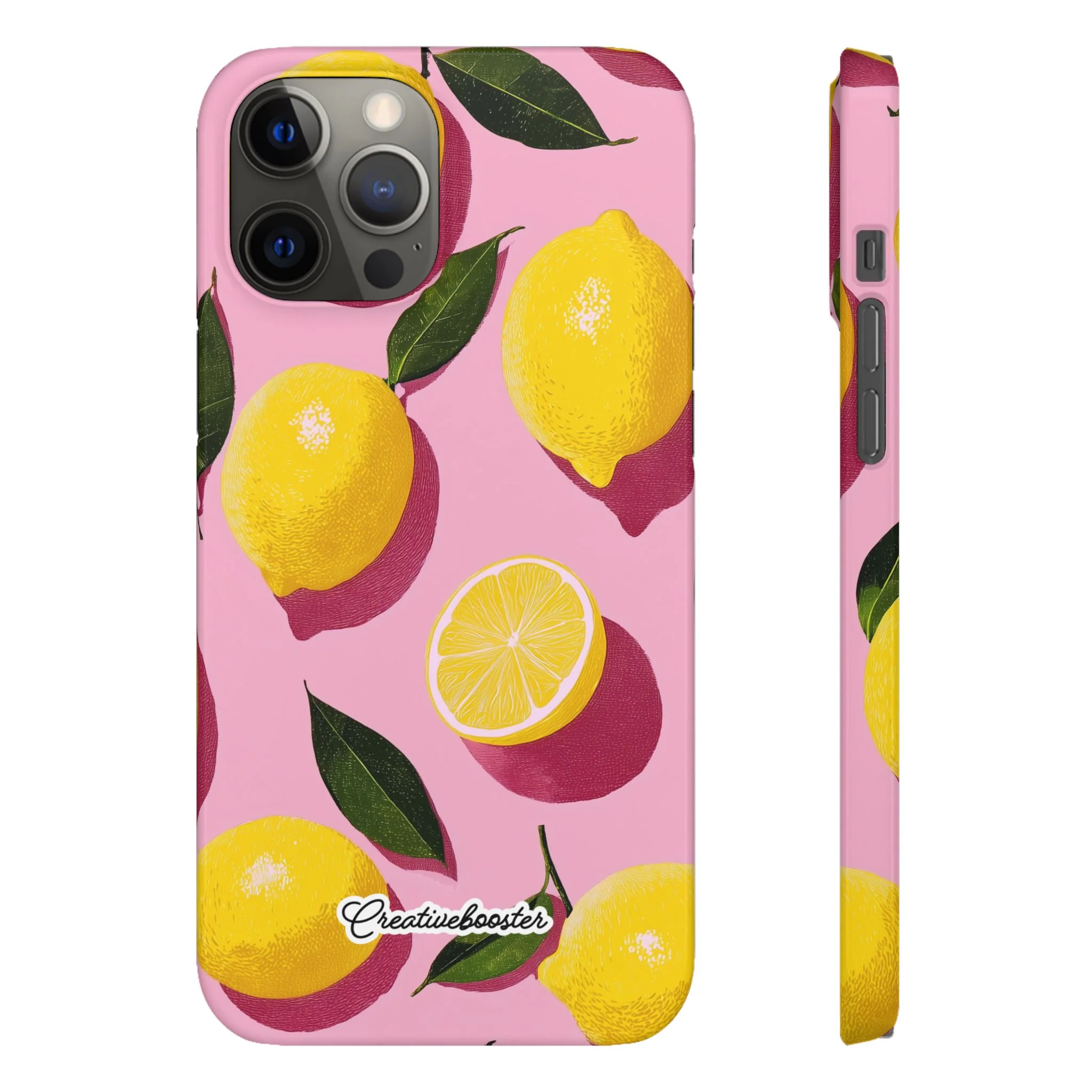 Retro Lemon - Slim Phone Case - Image 22
