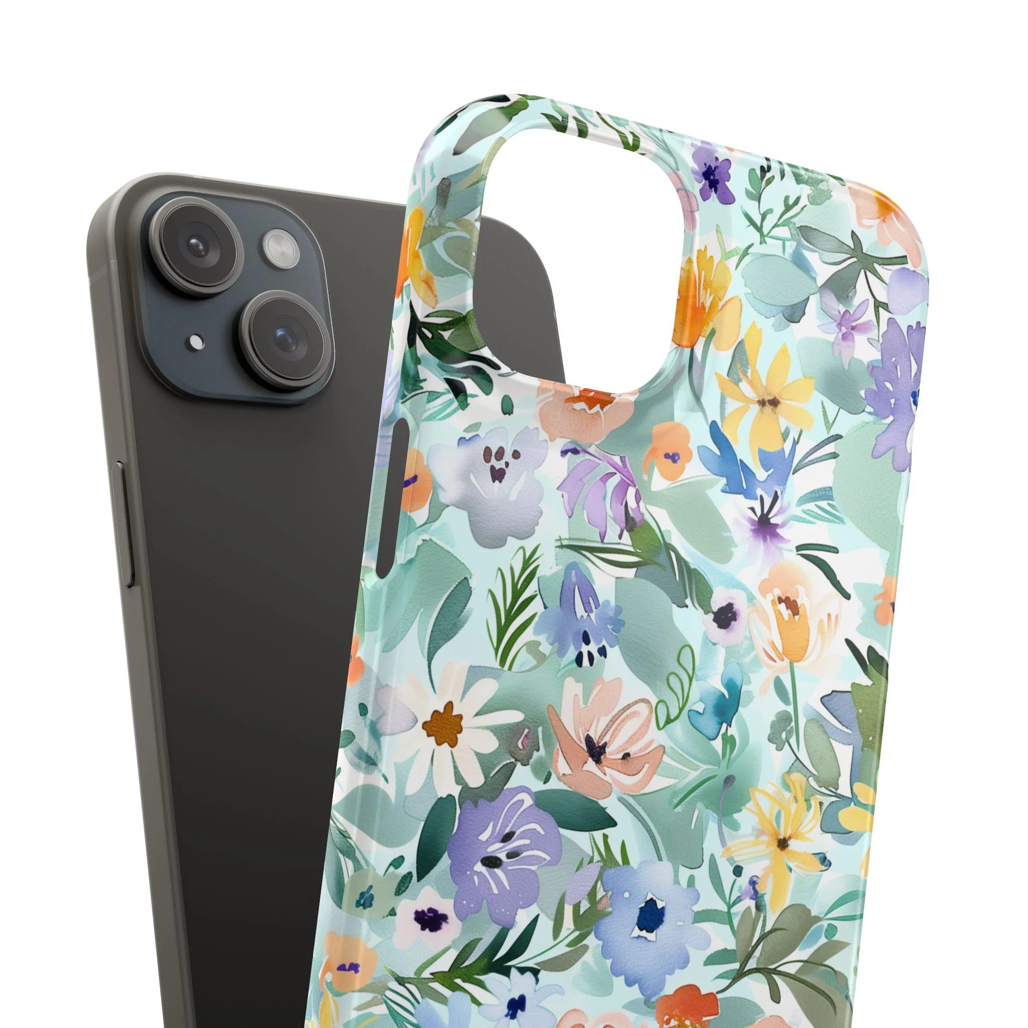 Watercolor Meadow - Slim Phone Case - Image 104