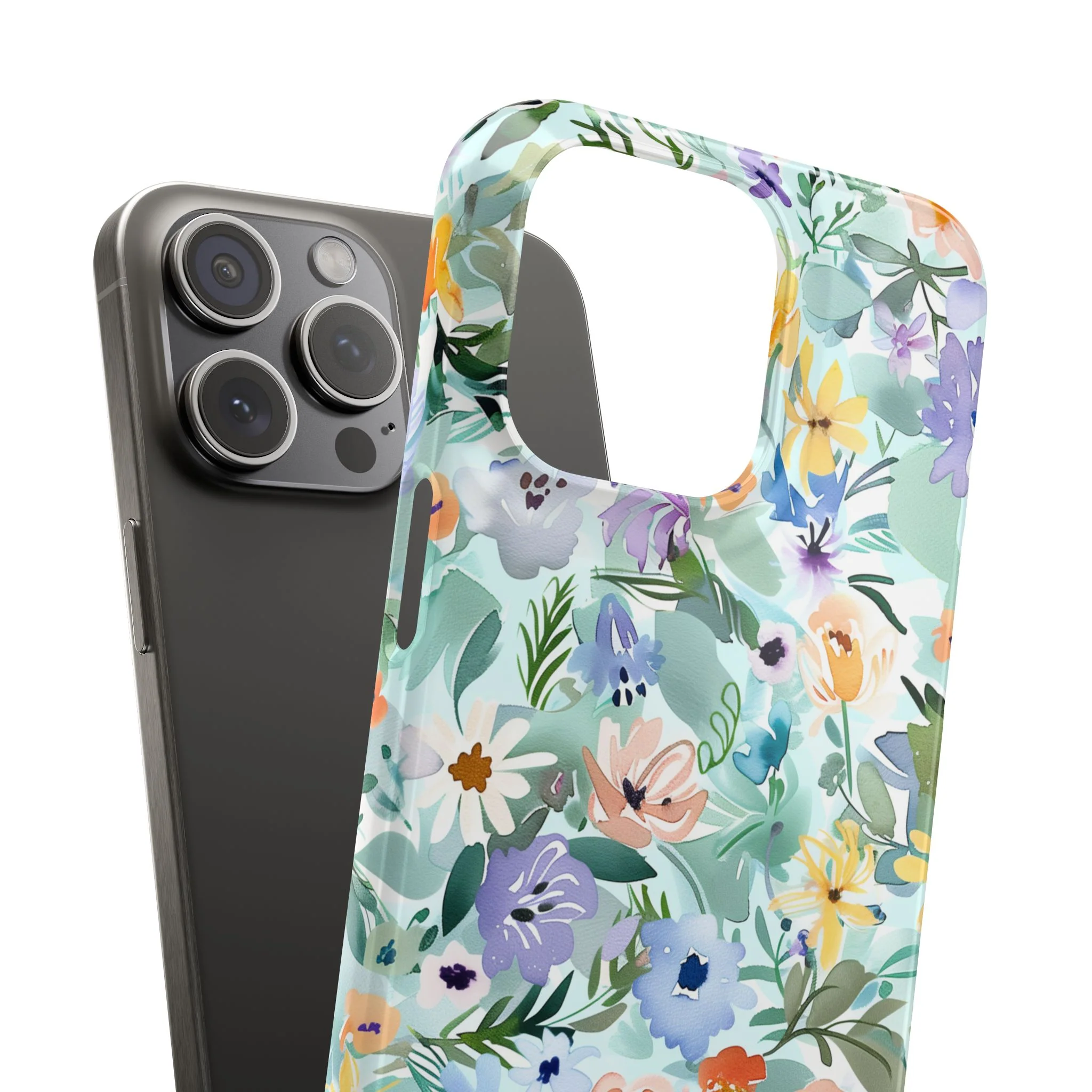 Watercolor Meadow - Slim Phone Case - Image 106