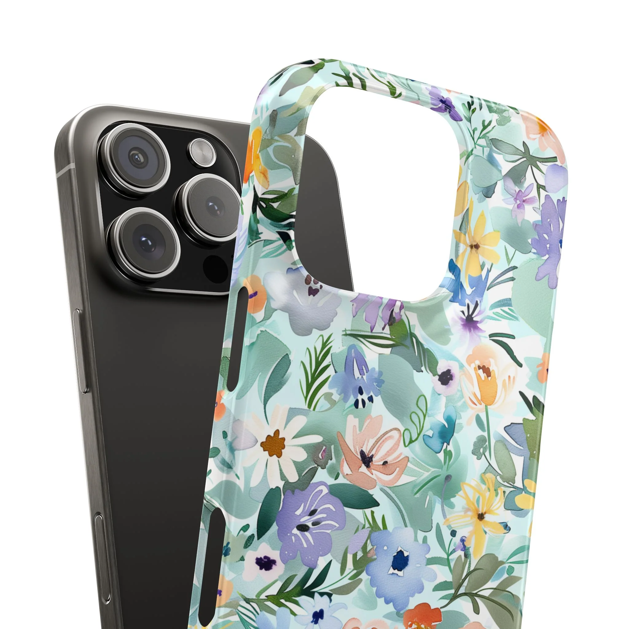 Watercolor Meadow - Slim Phone Case - Image 54