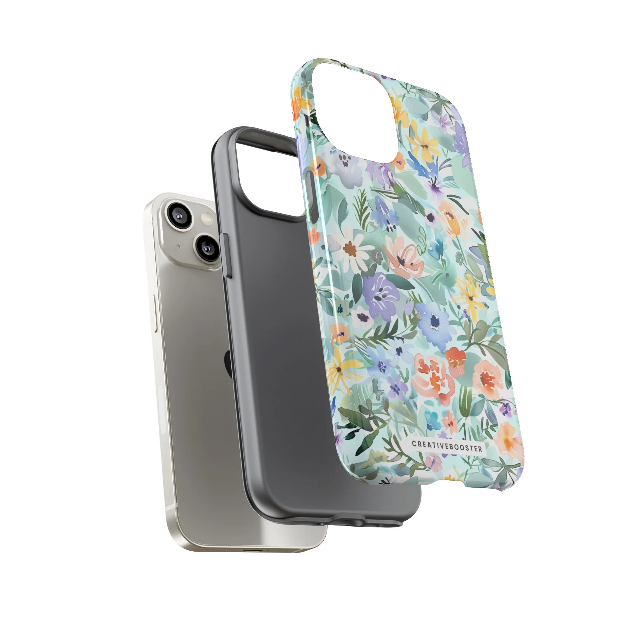 Watercolor Meadow - Tough Phone Case - Image 92